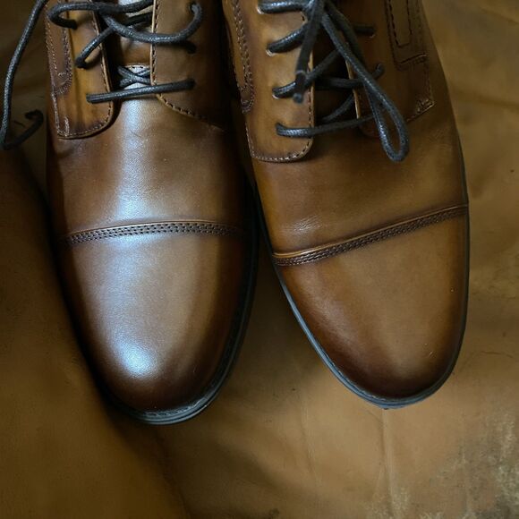 New No Box Tag Mens Florsheim Midtown Cap Toe Oxford Shoes Brown Leather 10.5D main image 8